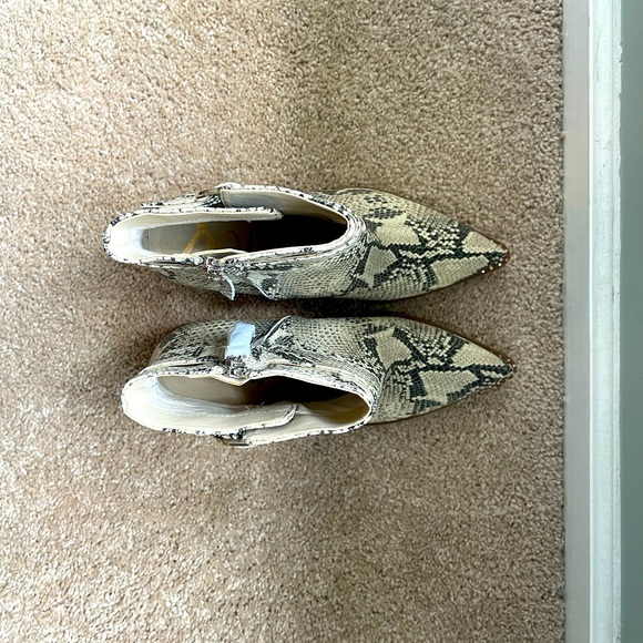 Sam Edelman Leonia Snake print Buckle Booties - Picture 7 of 7